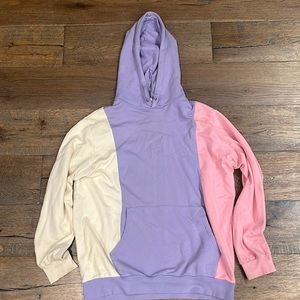 White pink and purple teddy fresh hoodie